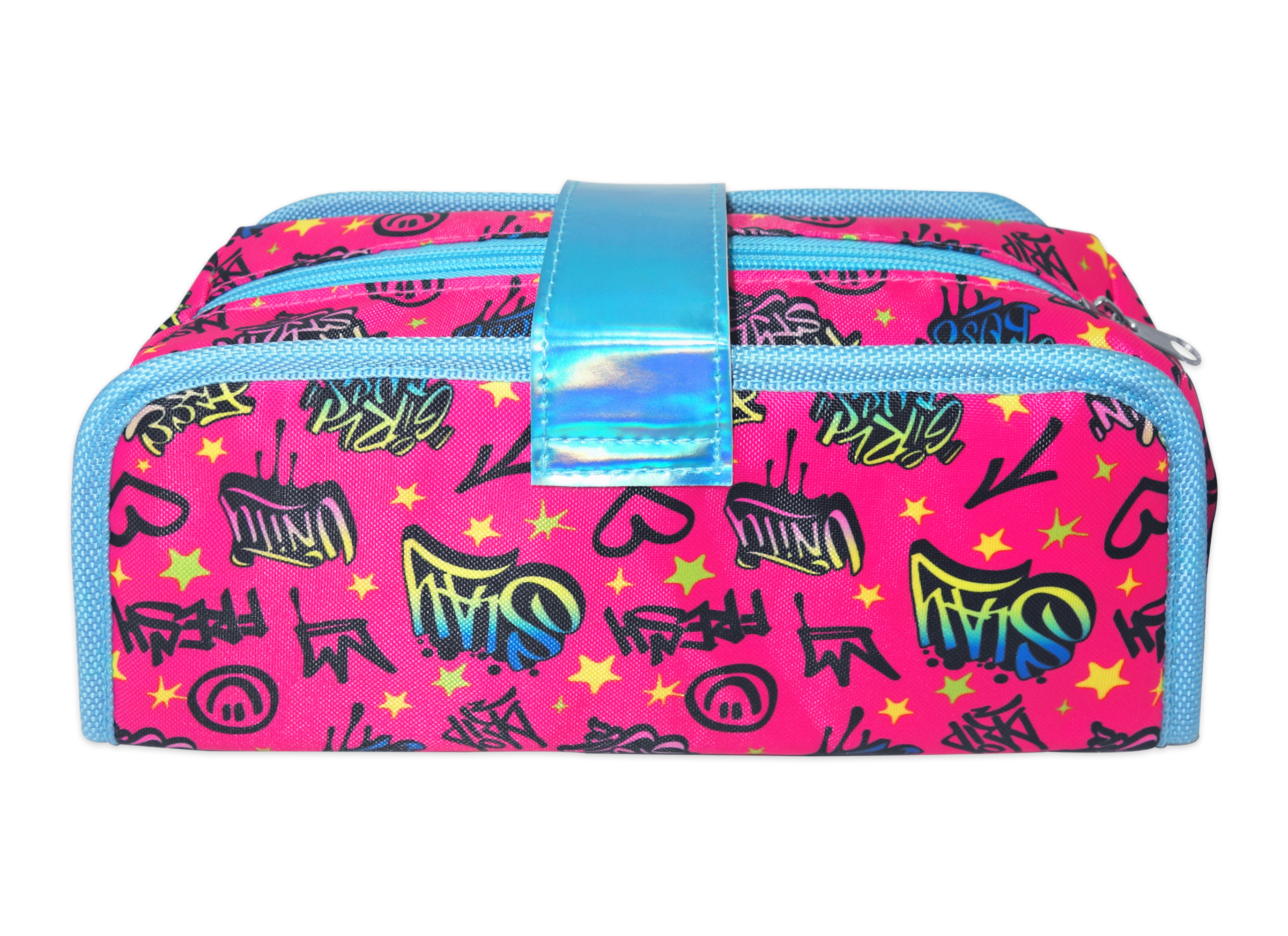 Nickelodeon Lay Lay Utility Pencil Case, Multi-Color, Soft Style, 9-Inches Length by 3.9-Inches High